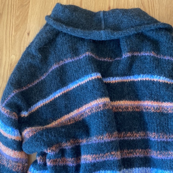 Free People Alpaca Striped Oversized Cardigan - Picture 13 of 16